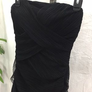Ark & Co Black Strapless Layered Dress